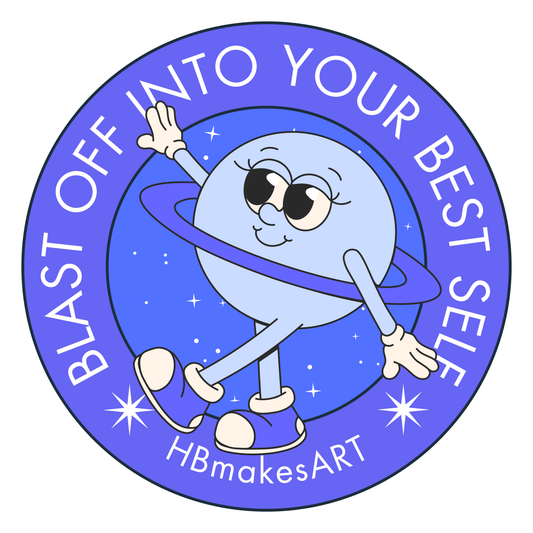blast off into your best self stickers