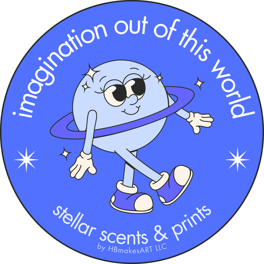 imagination out of this world stickers