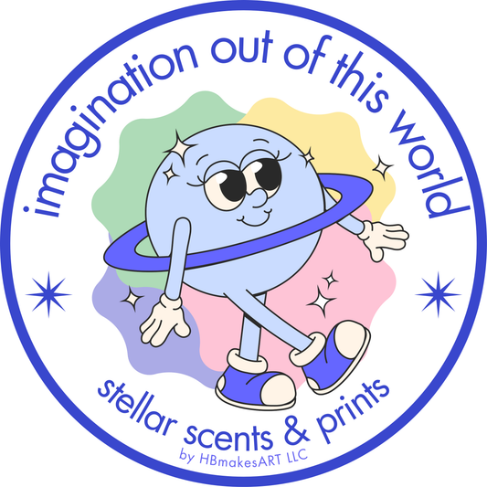 imagination out of this world stickers
